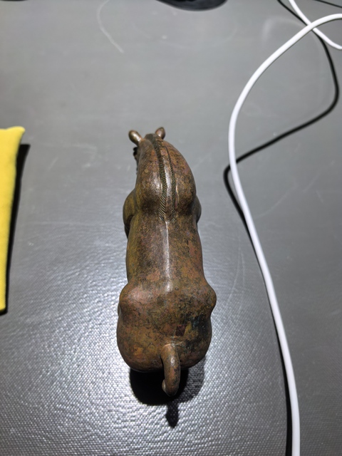古玩銅器銅馬真品鑒賞圖
