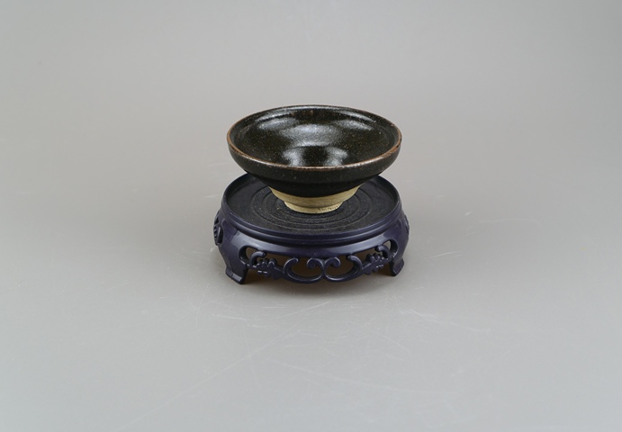 古玩陶瓷吉州窯黑釉茶盞真品鑒賞圖