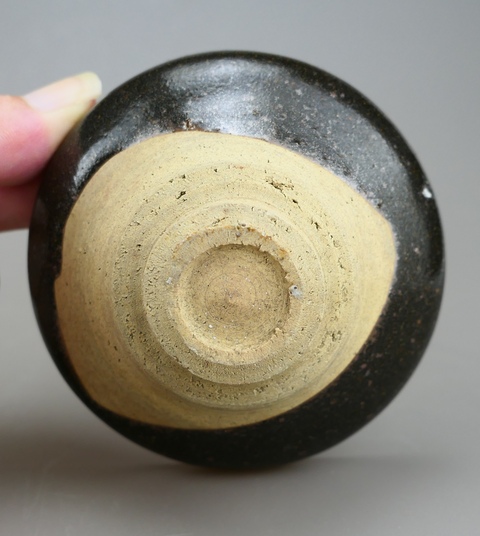 古玩陶瓷吉州窯黑釉茶盞真品鑒賞圖