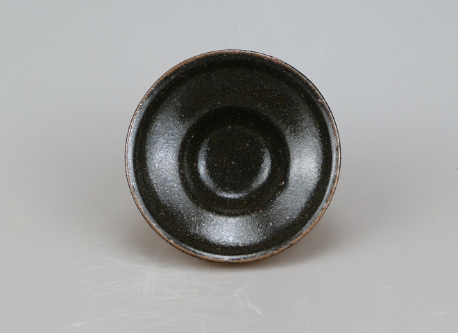古玩陶瓷吉州窯黑釉茶盞真品鑒賞圖