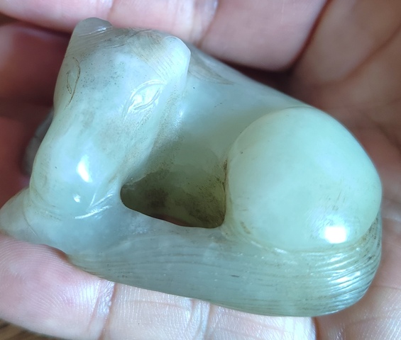 古玩玉器玉馬真品鑒賞圖