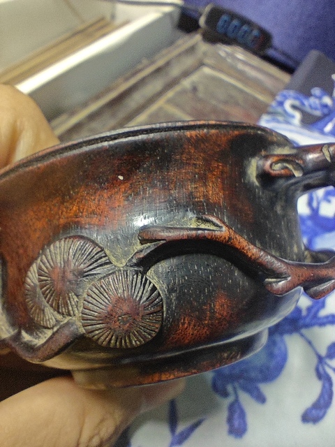 古玩雜項梅樁杯真品鑒賞圖