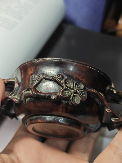 古玩雜項梅樁杯真品鑒賞圖
