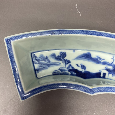 古玩陶瓷清乾隆·山水人物·青花洗拍賣,當前價格1390元