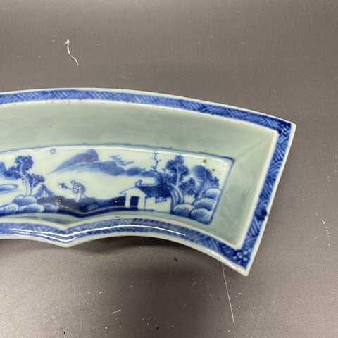 古玩陶瓷清乾隆·山水人物·青花洗拍賣,當前價格1390元