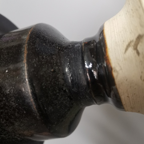 古玩陶瓷磁州窯黑釉行爐拍賣，當前價格3333元