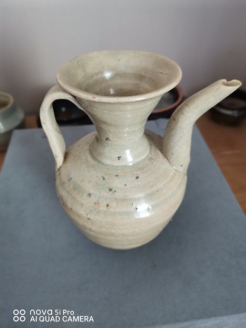 古玩陶瓷青白釉執壺真品鑒賞圖