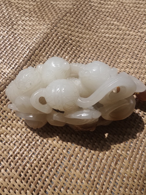 古玩玉器童子真品鑒賞圖