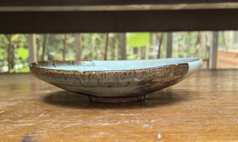 古玩陶瓷鈞窯天藍釉紫斑盤真品鑒賞圖