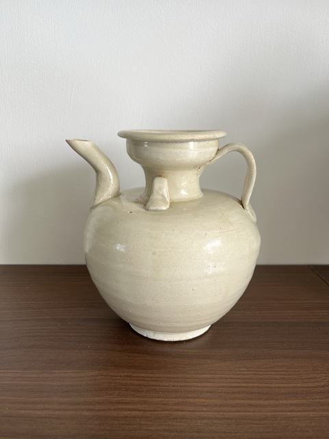 古玩陶瓷青白釉雙系執壺真品鑒賞圖