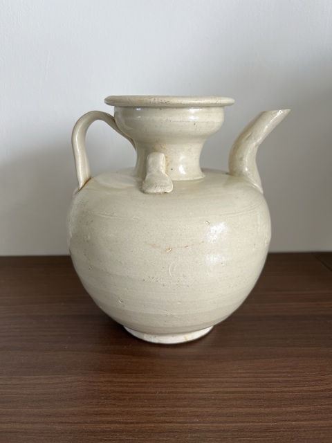 古玩陶瓷青白釉雙系執壺真品鑒賞圖