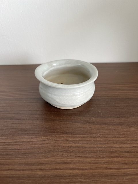 古玩陶瓷白釉小琴爐拍賣，當前價格158元
