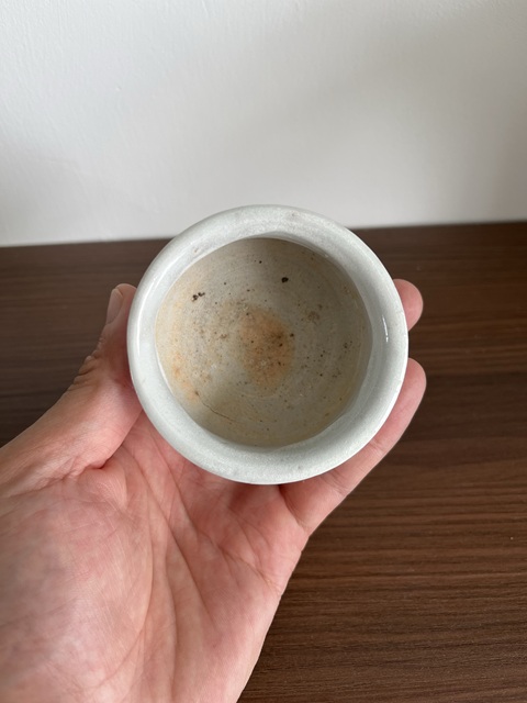 古玩陶瓷白釉小琴爐拍賣，當前價格158元