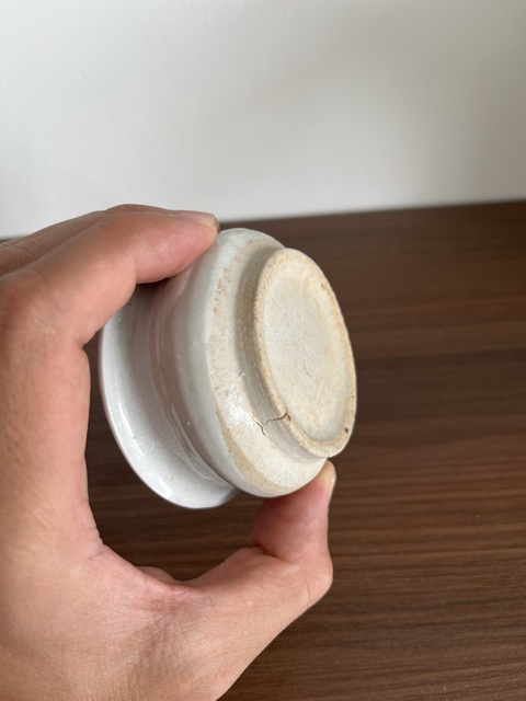 古玩陶瓷白釉小琴爐拍賣，當前價格158元
