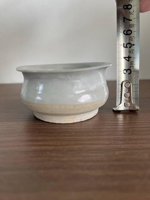 古玩陶瓷白釉小琴爐拍賣，當前價格158元