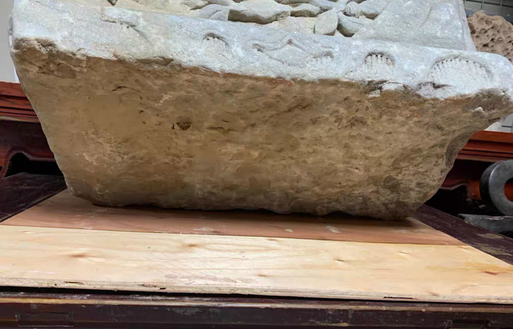 古玩雜項石雕花盤真品鑒賞圖