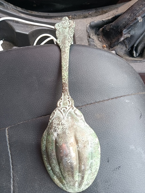 古玩銅器勺子真品鑒賞圖
