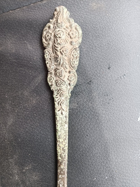 古玩銅器勺子真品鑒賞圖