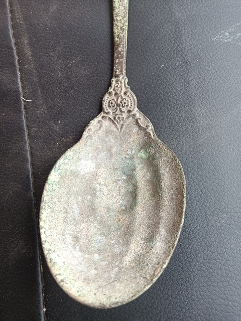 古玩銅器勺子真品鑒賞圖