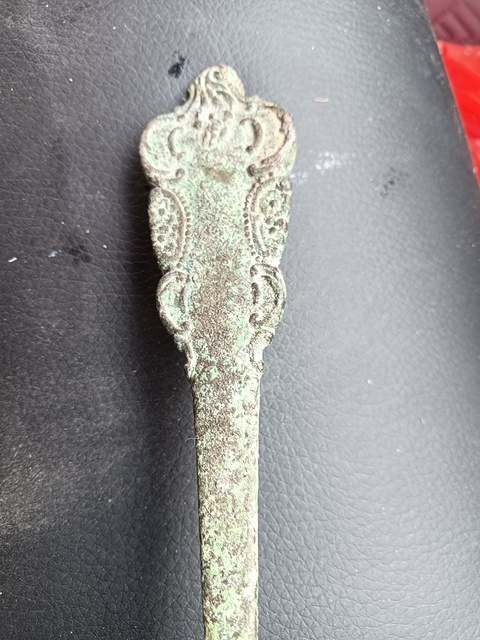 古玩銅器勺子真品鑒賞圖