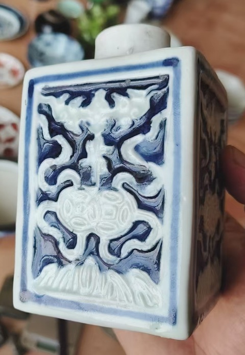 古玩陶瓷茶葉罐真品鑒賞圖