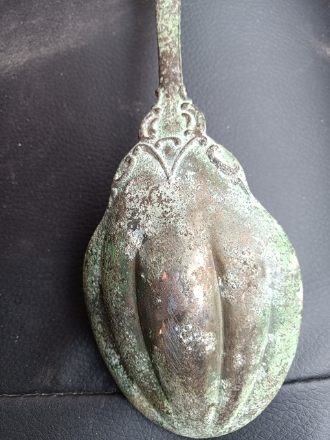 古玩銅器勺子真品鑒賞圖