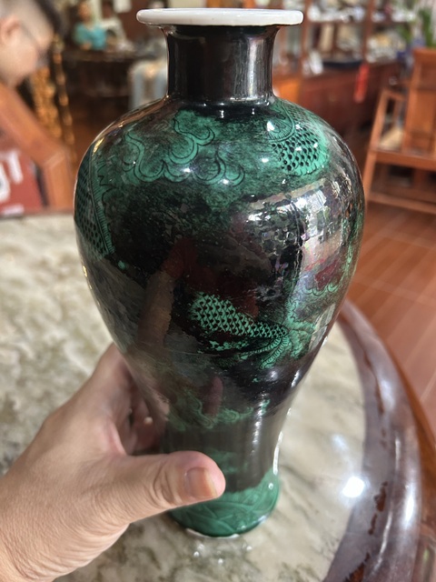 古玩陶瓷龍紋梅瓶真品鑒賞圖