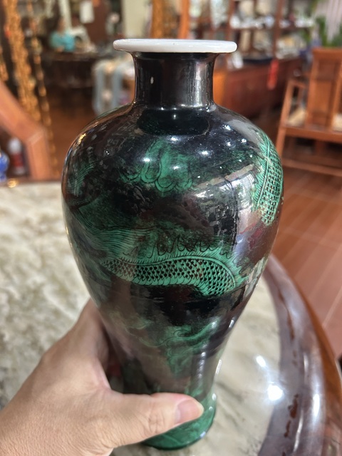 古玩陶瓷龍紋梅瓶真品鑒賞圖