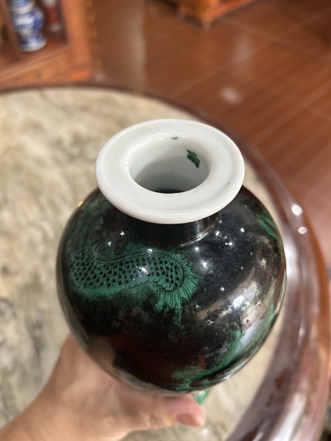 古玩陶瓷龍紋梅瓶真品鑒賞圖
