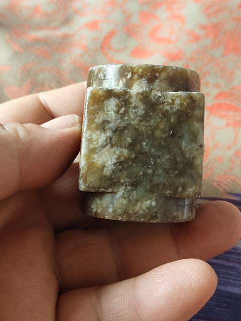 古玩玉器仿古玉琮真品鑒賞圖