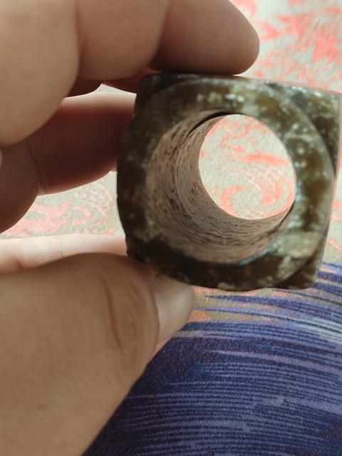 古玩玉器仿古玉琮真品鑒賞圖