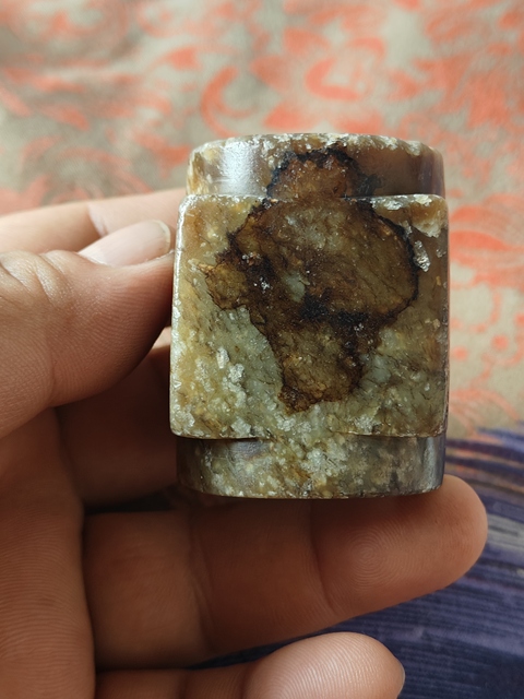 古玩玉器仿古玉琮真品鑒賞圖