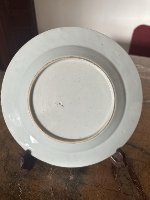 古玩陶瓷粉彩盤真品鑒賞圖