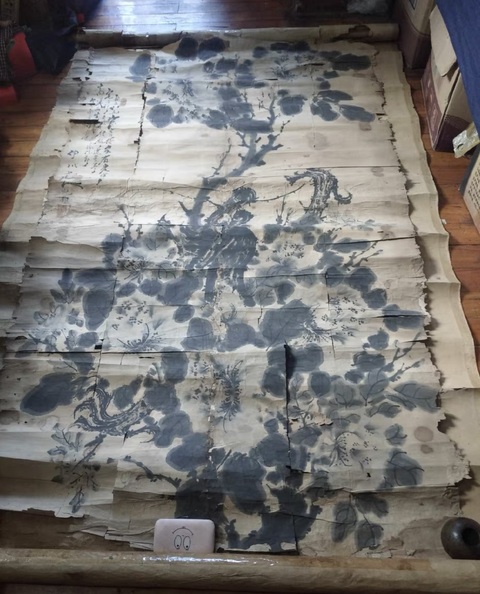 古玩字畫牡丹富貴真品鑒賞圖