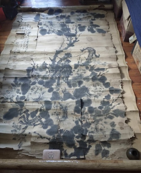 古玩字畫牡丹富貴真品鑒賞圖