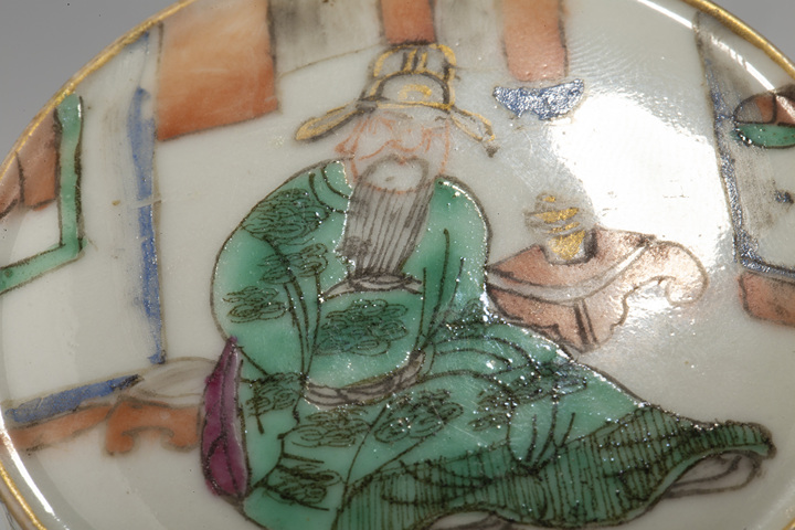 古玩陶瓷清晚·粉彩人物故事紋蓋盒真品鑒賞圖