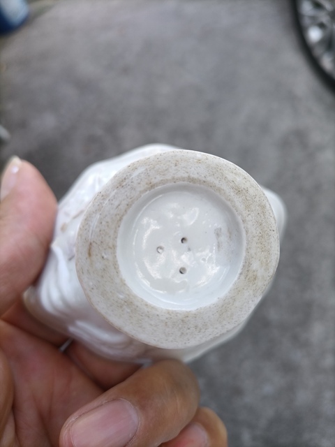古玩陶瓷德化白瓷鶴鹿同春爵杯真品鑒賞圖