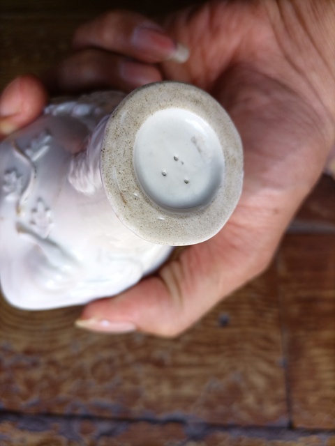 古玩陶瓷德化白瓷鶴鹿同春爵杯真品鑒賞圖