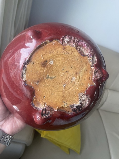古玩陶瓷鈞紅釉香爐拍賣,當前價格4500元