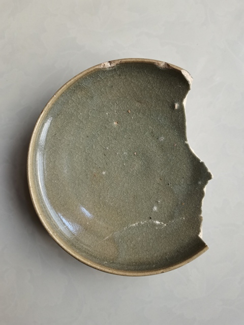 古玩陶瓷鈞窯青釉盤真品鑒賞圖