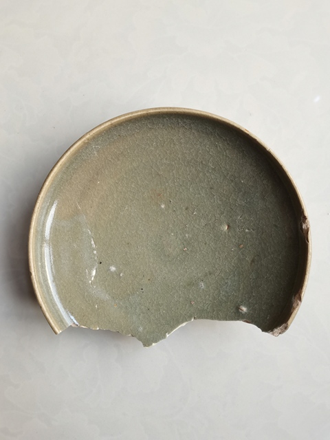 古玩陶瓷鈞窯青釉盤真品鑒賞圖
