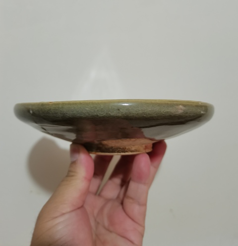 古玩陶瓷鈞窯青釉盤真品鑒賞圖