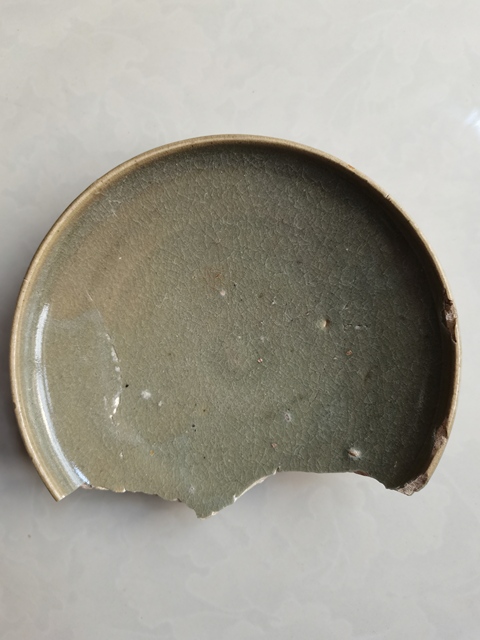 古玩陶瓷鈞窯青釉盤真品鑒賞圖