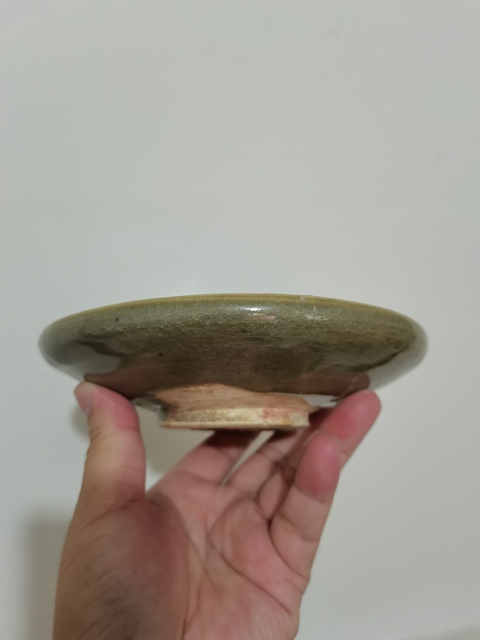 古玩陶瓷鈞窯青釉盤真品鑒賞圖