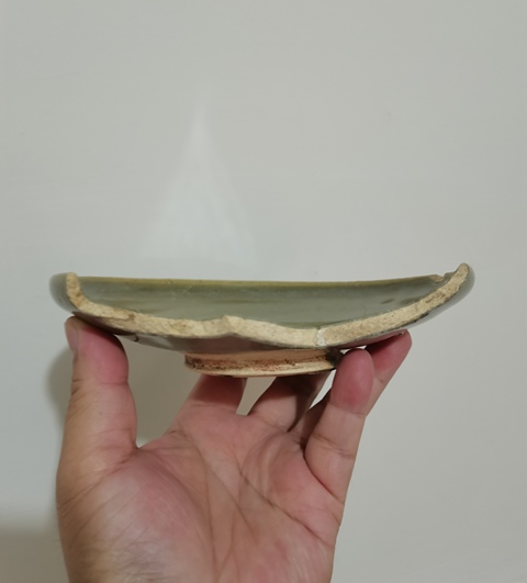 古玩陶瓷鈞窯青釉盤真品鑒賞圖