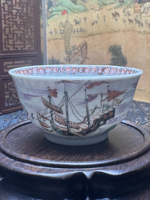 古玩陶瓷清乾隆·廣彩通景山水杯拍賣，當(dāng)前價(jià)格2380元