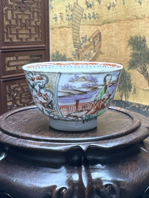 古玩陶瓷清乾隆·廣彩人物杯拍賣,當前價格2380元