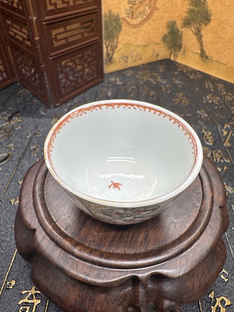 古玩陶瓷清乾隆·廣彩人物杯拍賣,當前價格2380元
