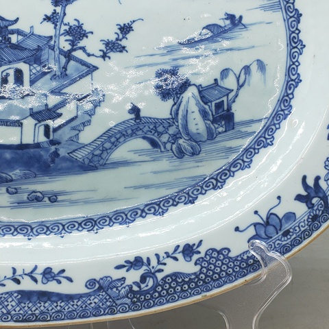 古玩陶瓷青花盤真品鑒賞圖