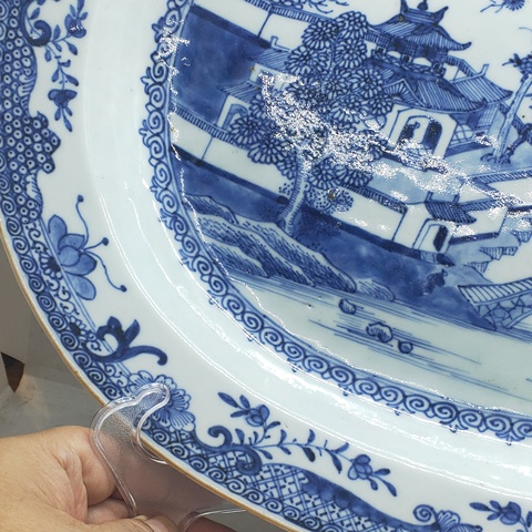 古玩陶瓷青花盤真品鑒賞圖